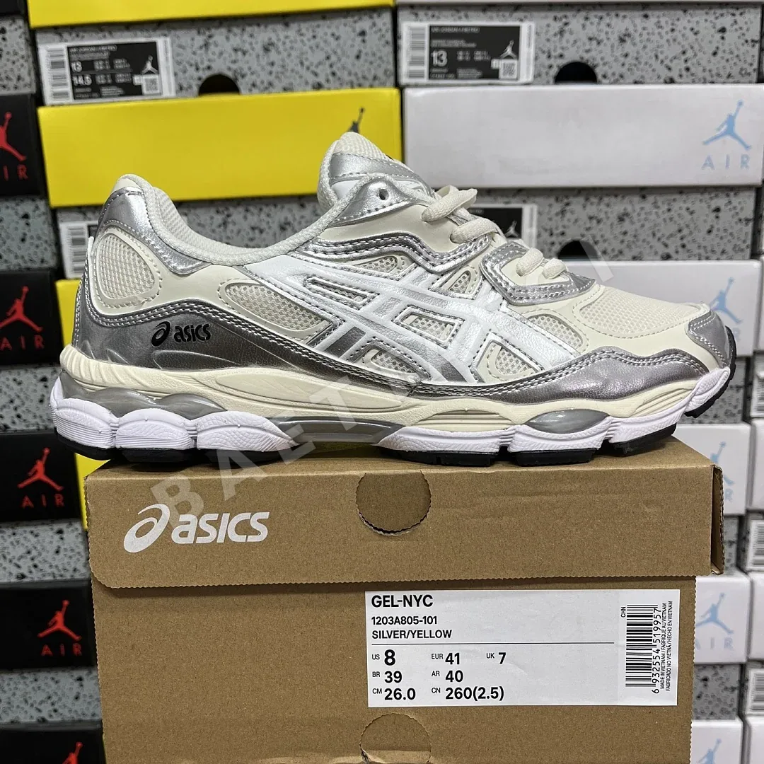 아식스 [M] 젤 NYC 1203A805-101 200492 Asics Gel-NYC Cream Pure Silver