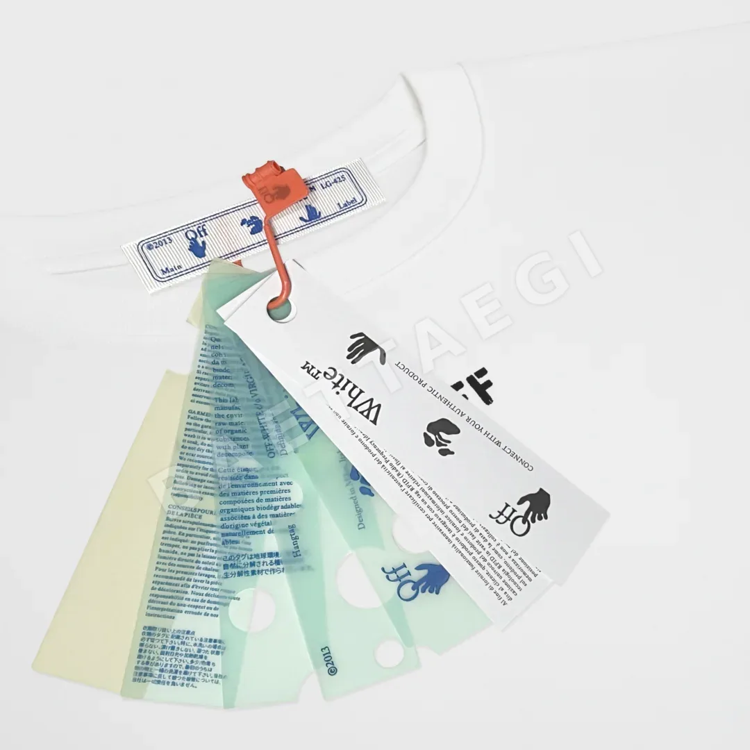 오프화이트 남성 반팔 상세 이미지 3