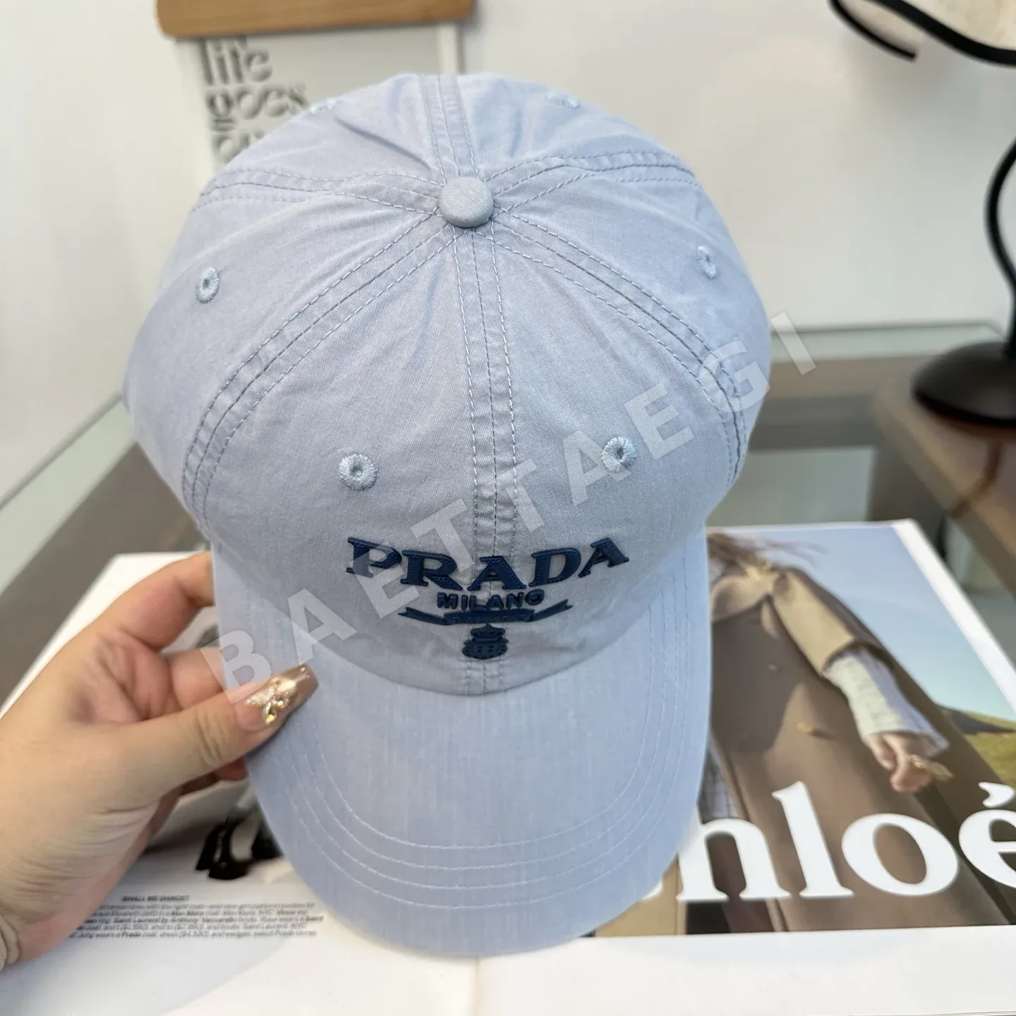프라다 베이스볼 캡 상세 이미지 6