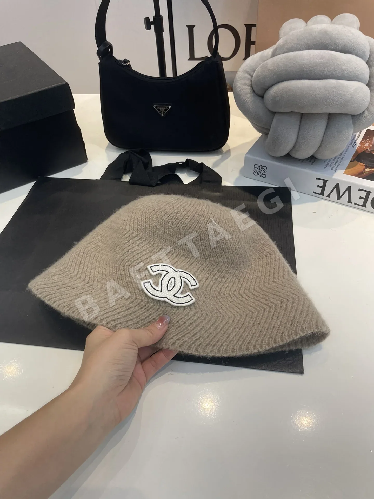 샤넬 울 버킷 햇 모자 상세 이미지 6