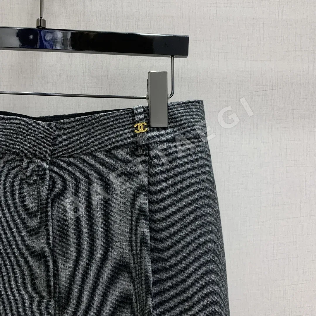 샤넬 레트로그레이 스트레이트 팬츠 남성 바지 상세 이미지 3