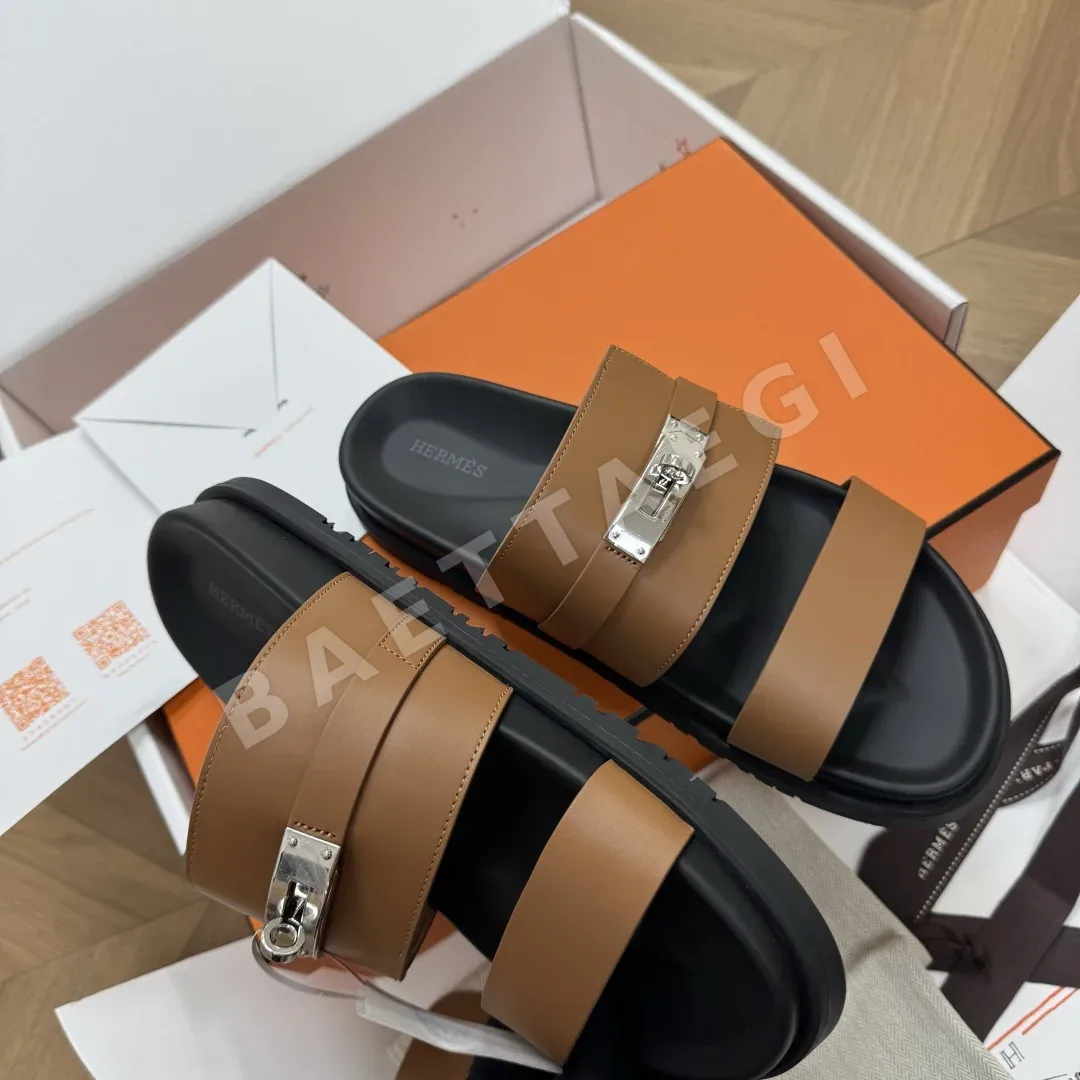 에르메스 잭슨 카프스킨 샌들 상세 이미지 4