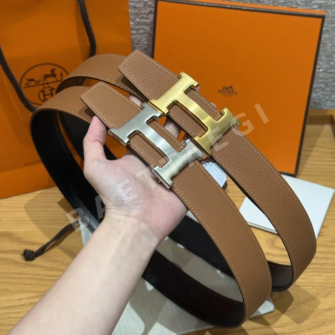 에르메스 리버서블 메탈 버클 남성 벨트 상세 이미지 2