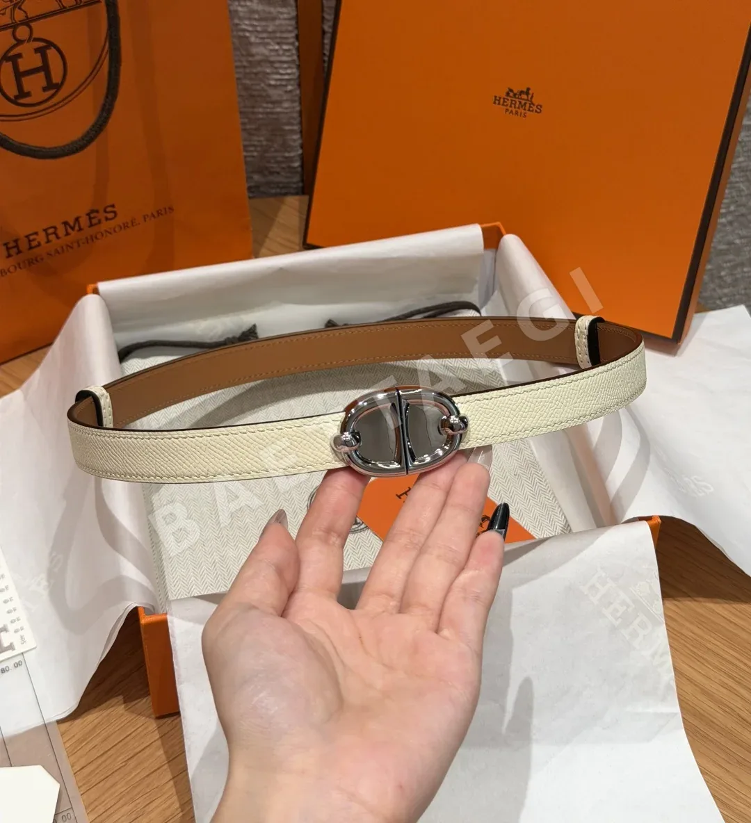 에르메스 H 버클 엡솜 카프스킨 벨트 177734