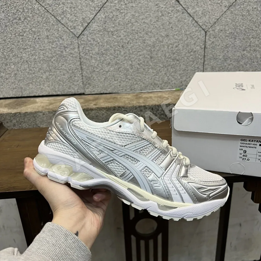 아식스 [ZC] 젤 카야노 14 1201A457-100 200239 Asics Gel-Kayano 14 JJJJound Silver White