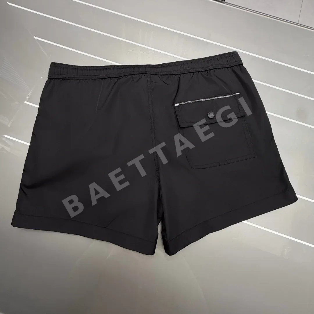몽클레르 노란색 나일론 남성 반바지 상세 이미지 5