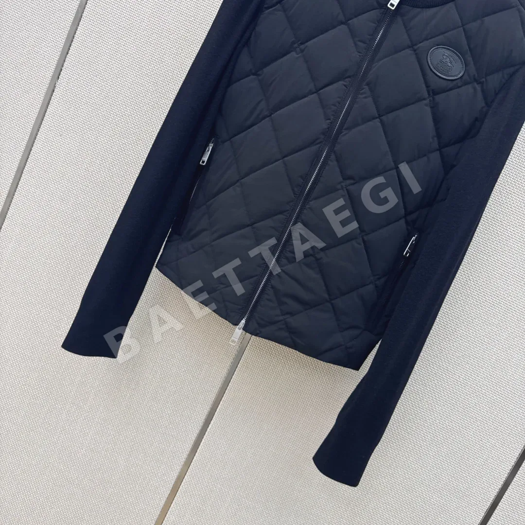 버버리 울 패치 숏 다운 자켓 여성용 상세 이미지 6