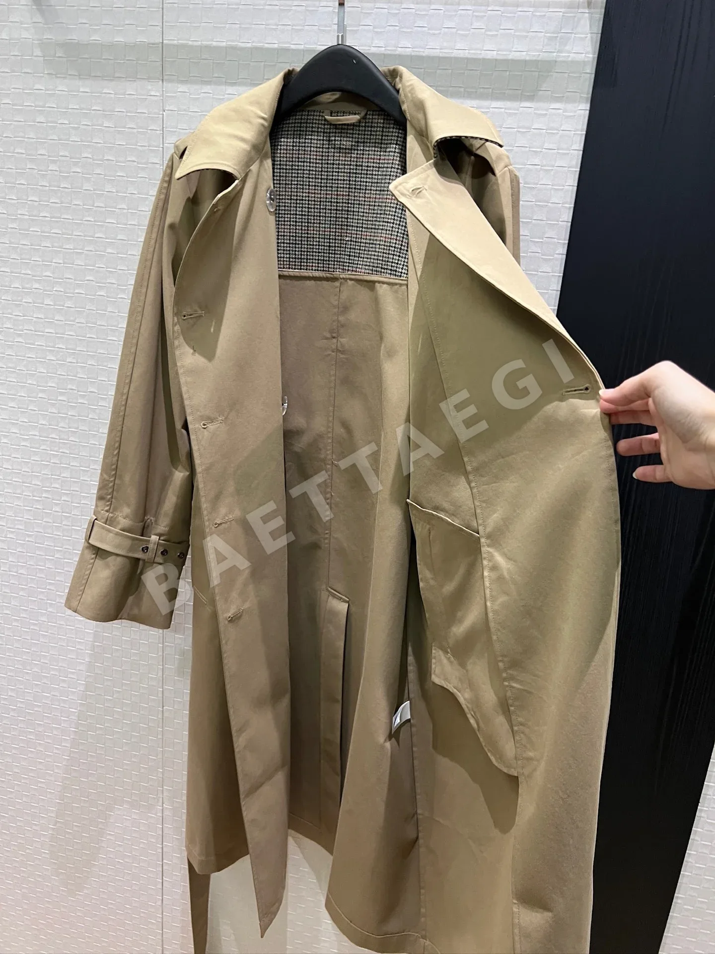 브루넬로쿠치넬리 더블 브레스티드 롱 트렌치코트 자켓 상세 이미지 6