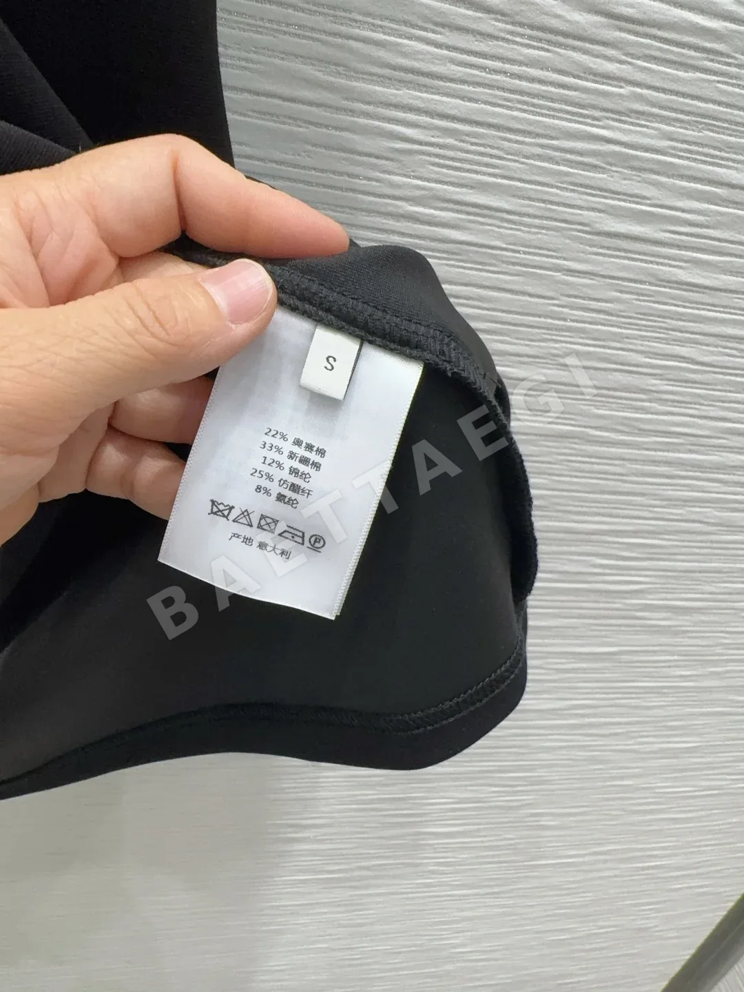 디올 로고 리본 자수 반팔 원피스 상세 이미지 7