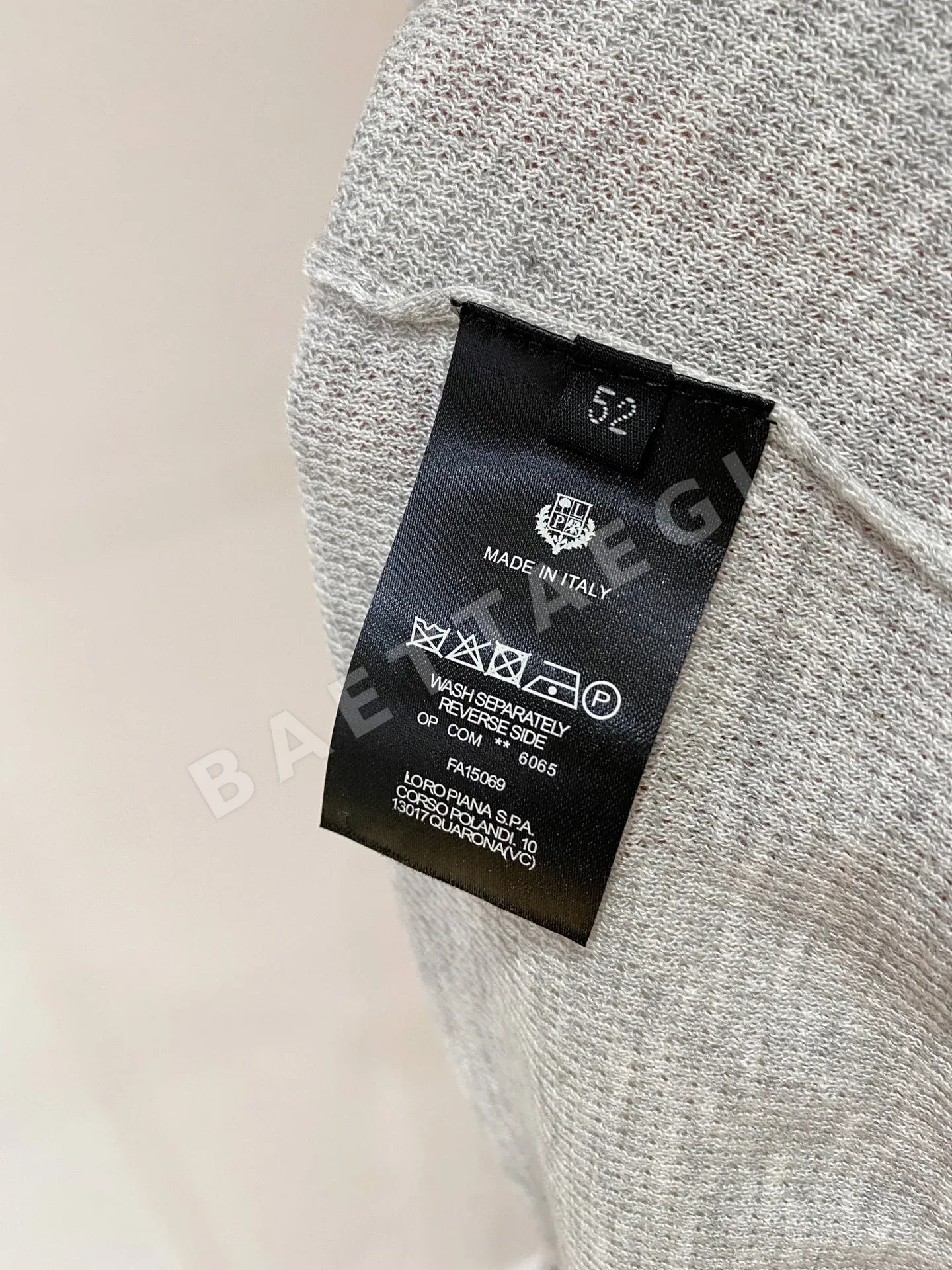 로로피아나 남성 린넨 반팔 티셔츠 상세 이미지 10
