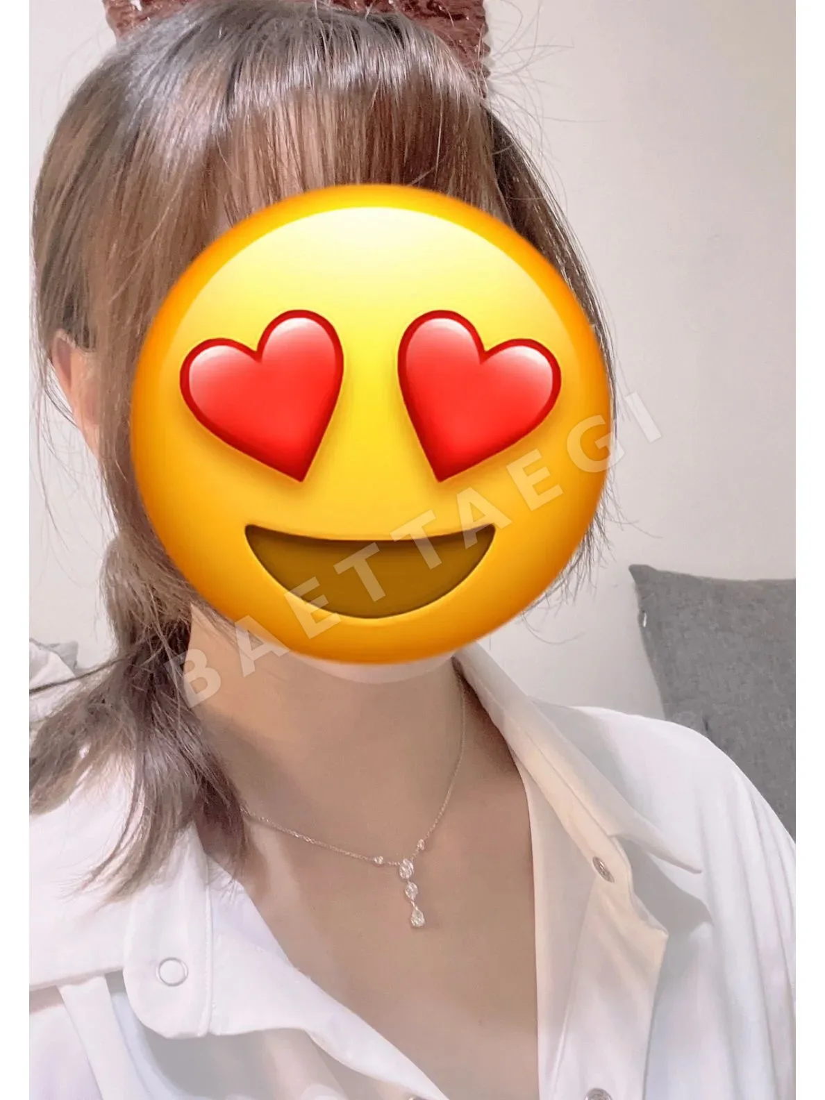 쇼메 티어드롭 925 스털링 실버 목걸이 상세 이미지 2