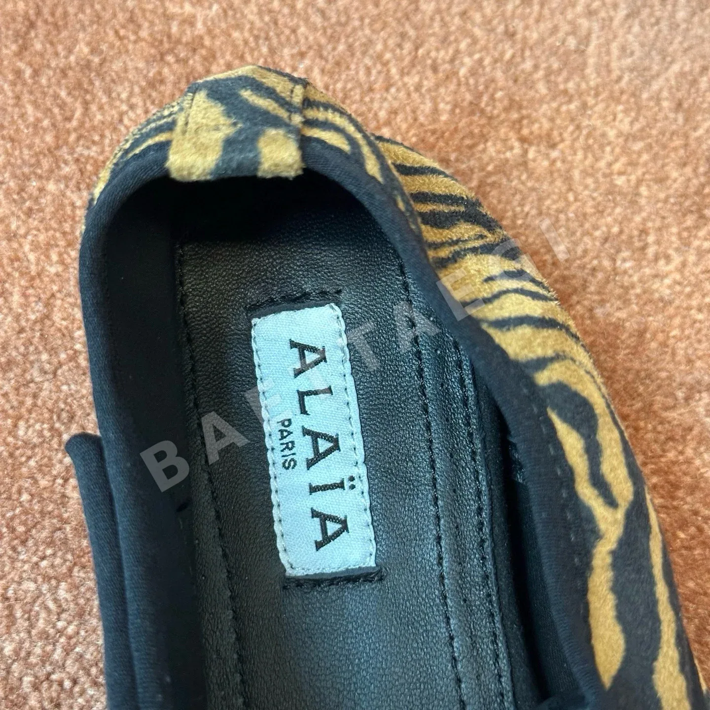알라이아 짜임 발레 슈즈 여성 신발 상세 이미지 4