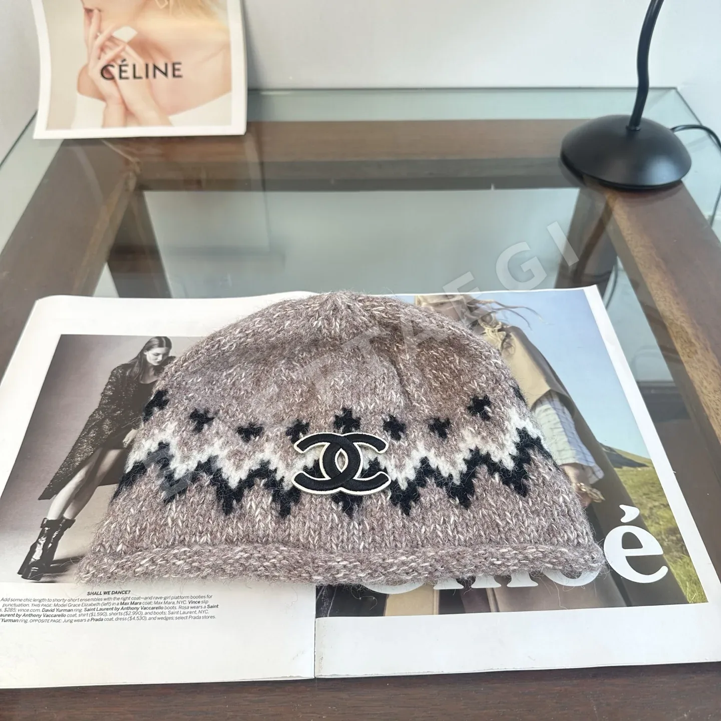 샤넬 니트 비니 모자 185655
