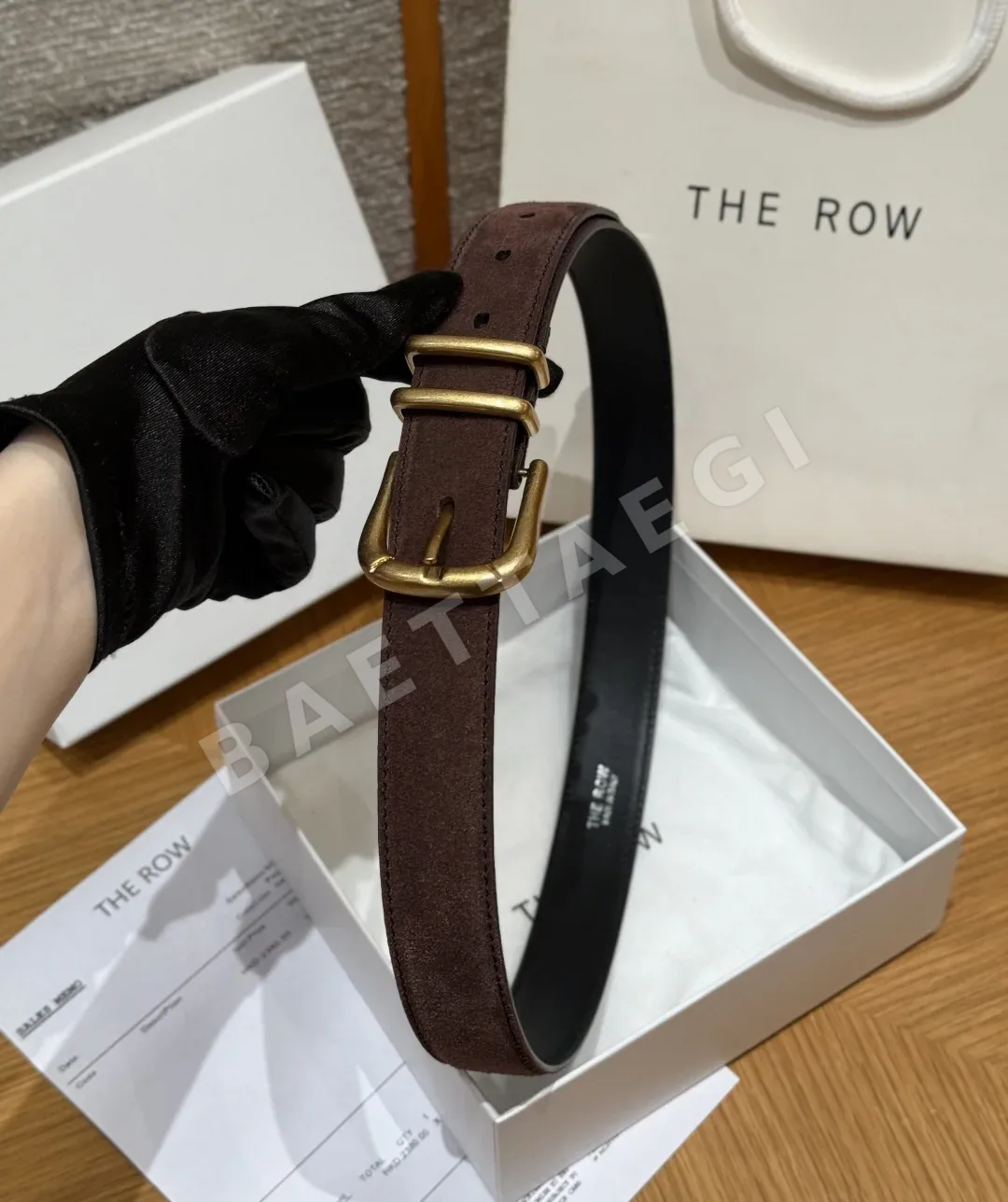 더로우 클래식 더블 링 레더 벨트 30mm 상세 이미지 8
