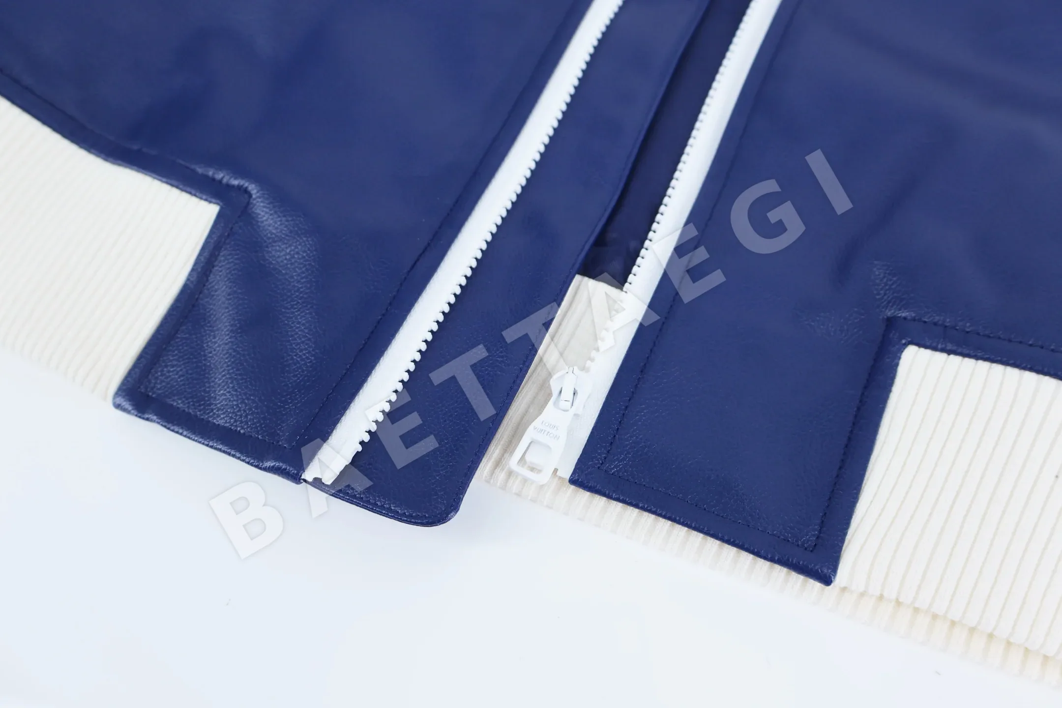 루이비통 램울 가죽 베이스볼 자켓 상세 이미지 4