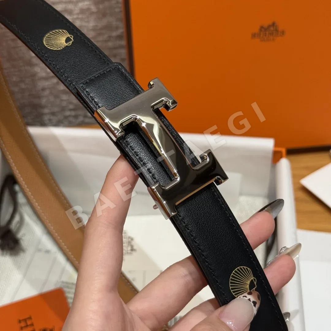 에르메스 스위프트 카프스킨 양면 벨트 상세 이미지 4