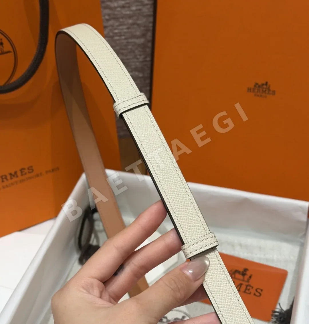 에르메스 켈리 팔라듐 버클 헌터 가죽 벨트 상세 이미지 8