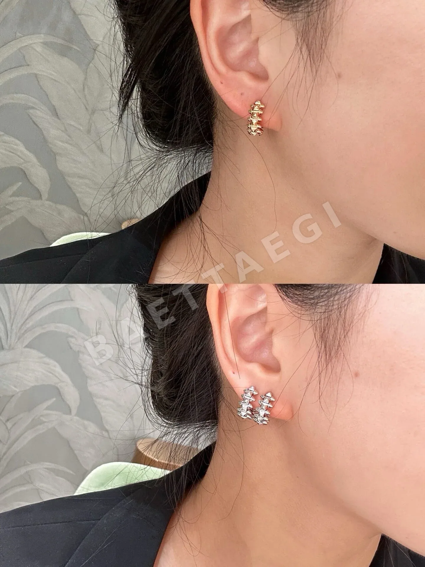 까르띠에 크래쉬 드 스몰 스터드 귀걸이 상세 이미지 2
