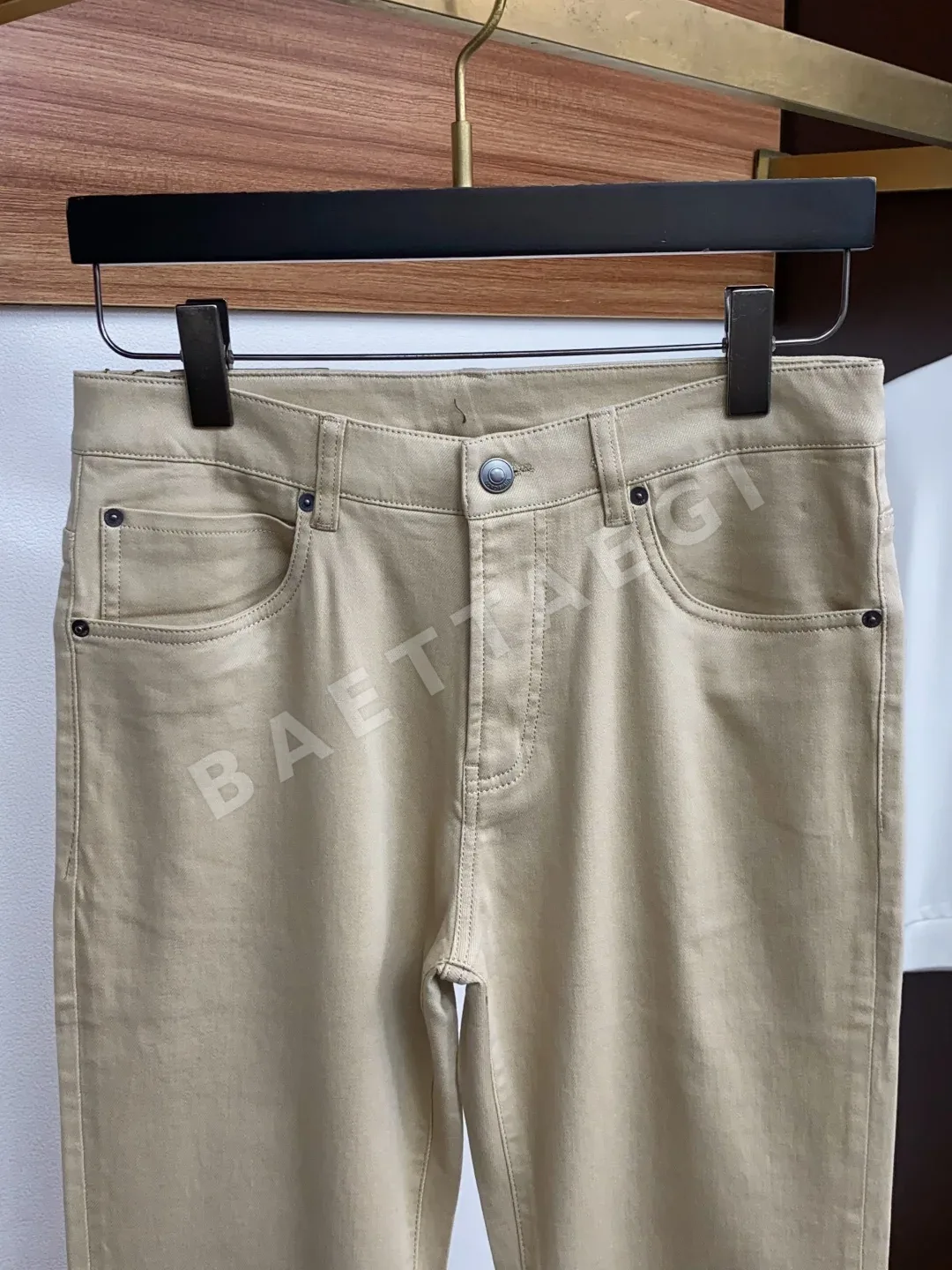 로로피아나 고밀도 코마 코튼 혼방 남성 바지 상세 이미지 3