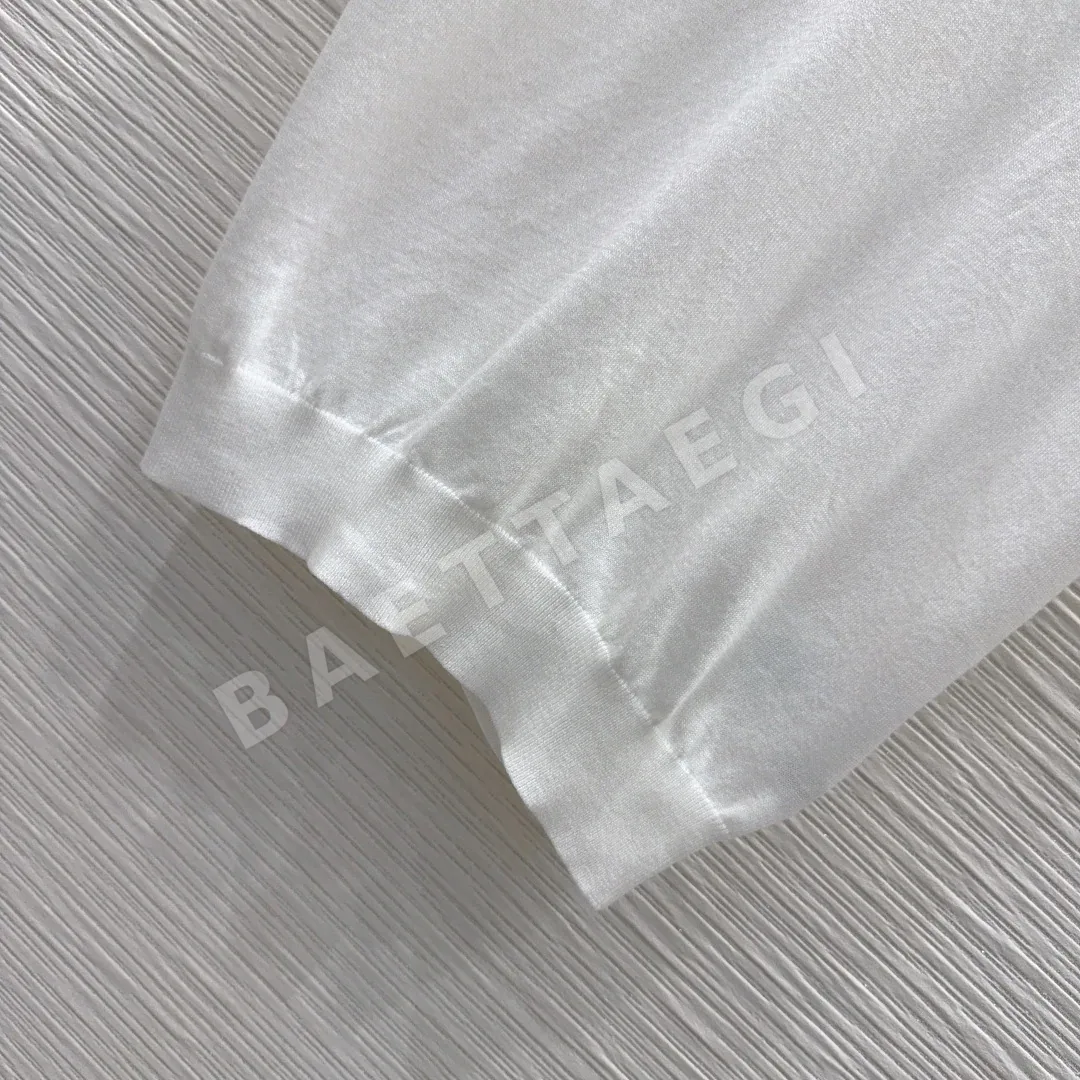디올 울 슬림핏 여성 반팔 니트 상세 이미지 6