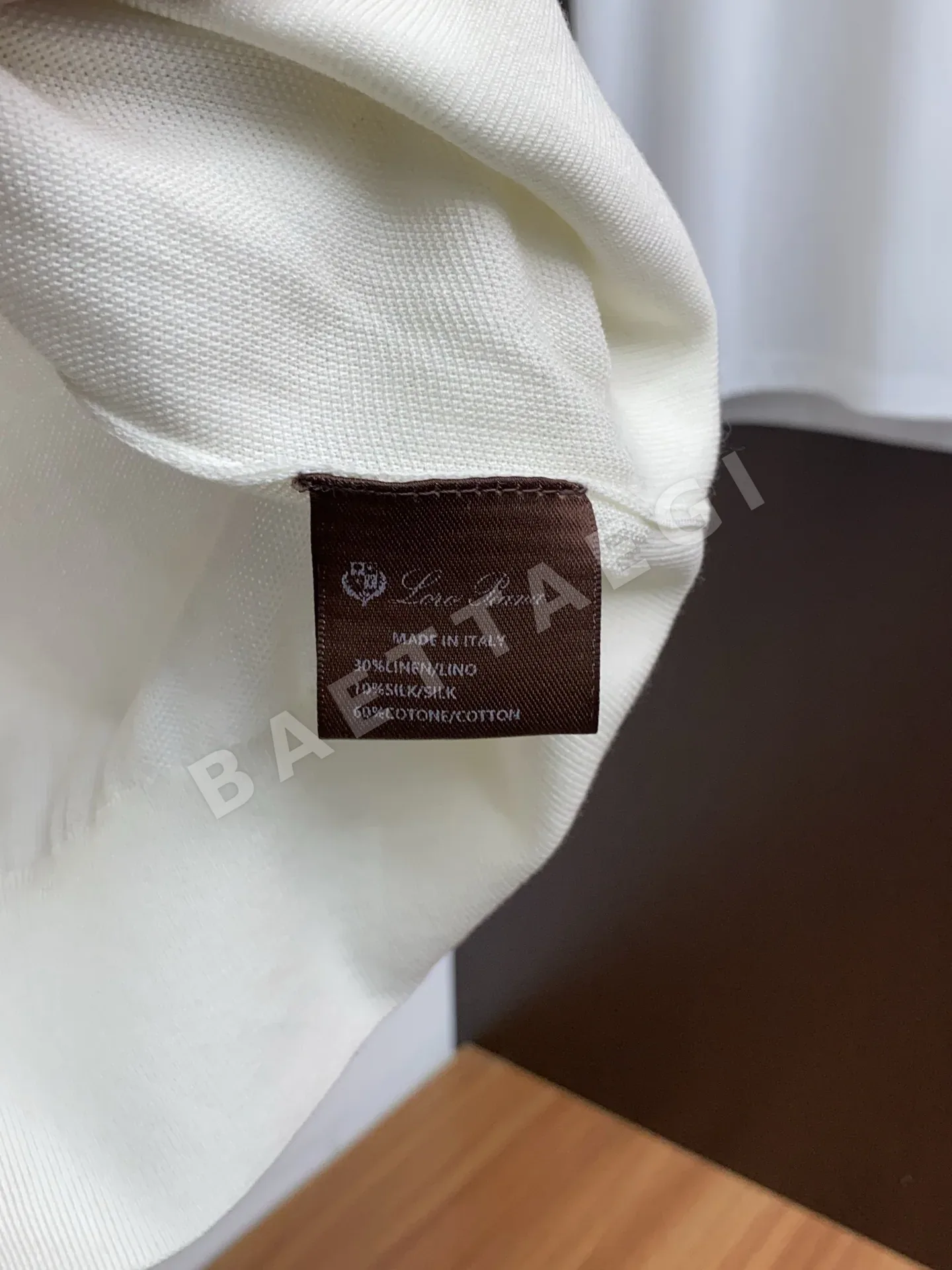 로로피아나 남성 크루넥 반팔 티셔츠 상세 이미지 6