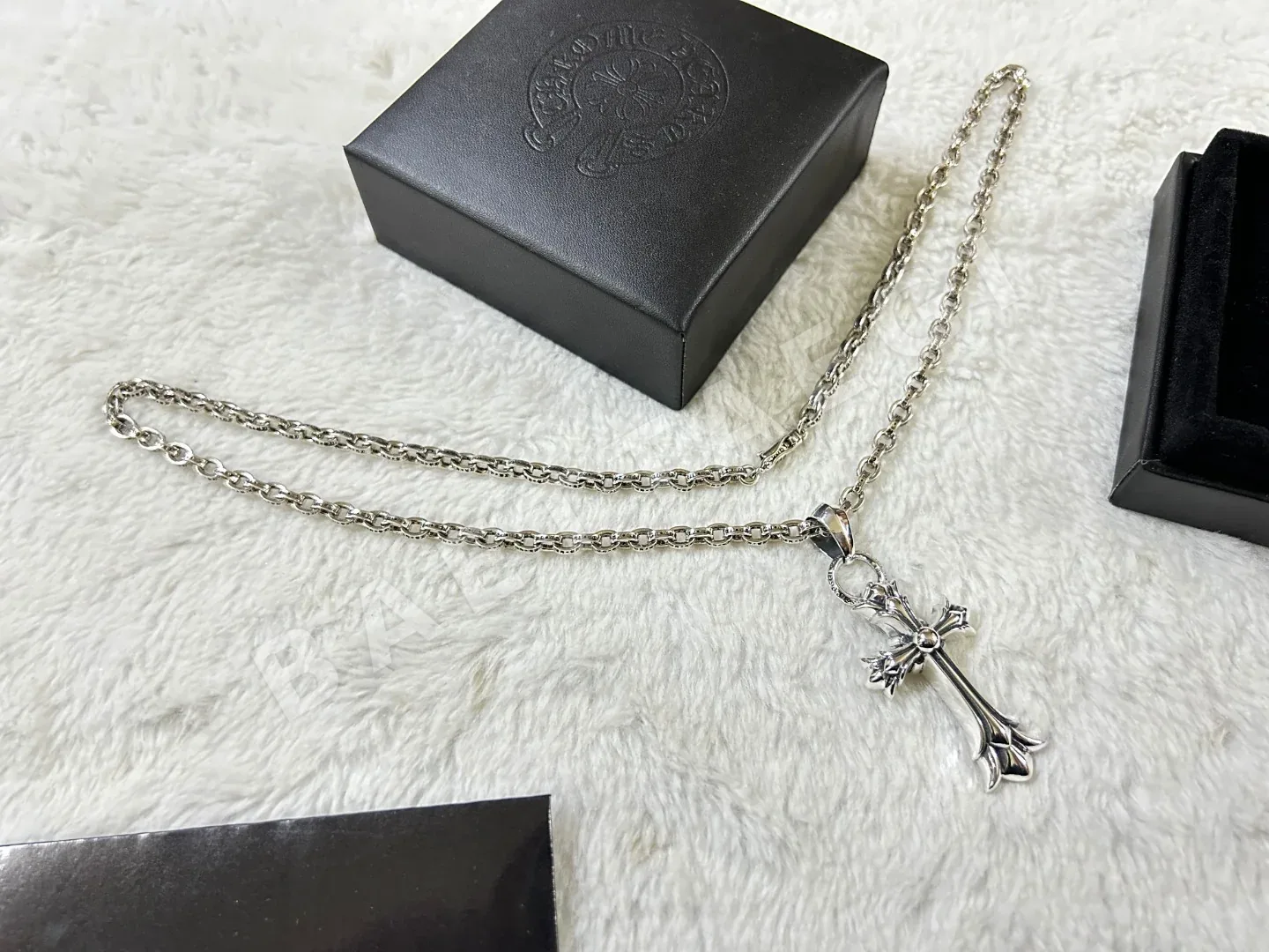 크롬하츠 더블 크로스 목걸이 상세 이미지 2