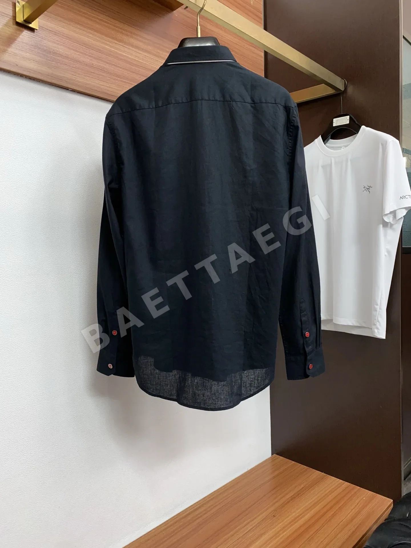 키톤 린넨 프렌치카라 남성 긴팔 셔츠 상세 이미지 9