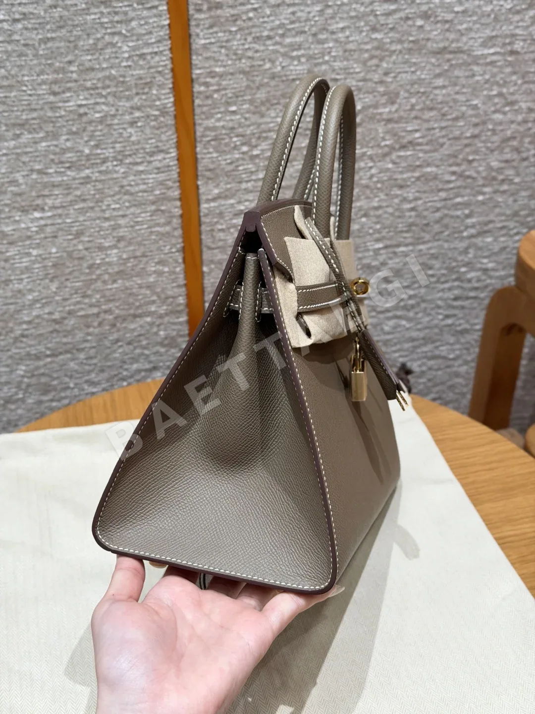 에르메스 버킨 엡솜 가죽 가방 상세 이미지 3