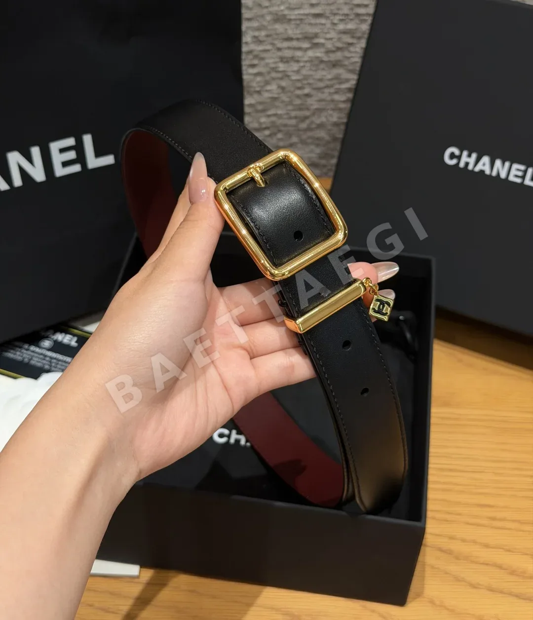 샤넬 메티에다르 가죽 벨트 상세 이미지 3