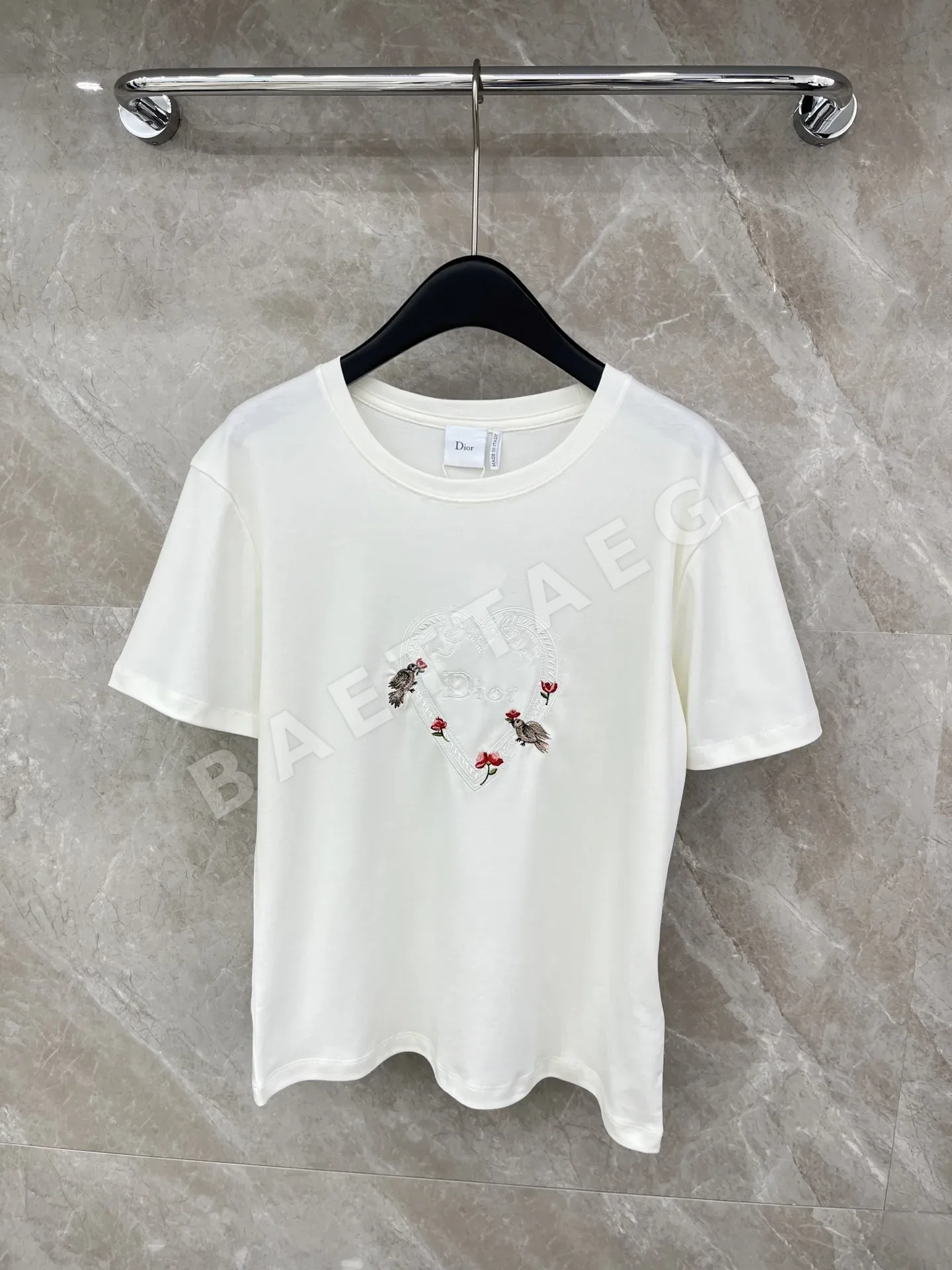 디올 여성 자수 반팔 티셔츠 51583