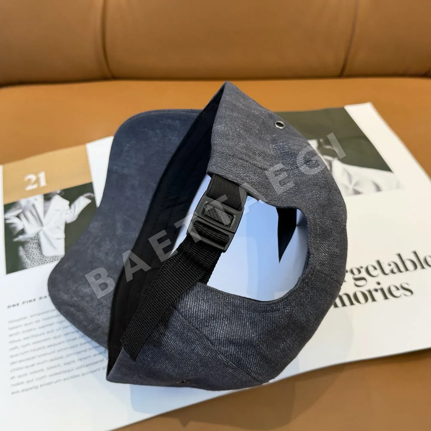 샤넬 3D 자수 로고 야구모자 상세 이미지 3