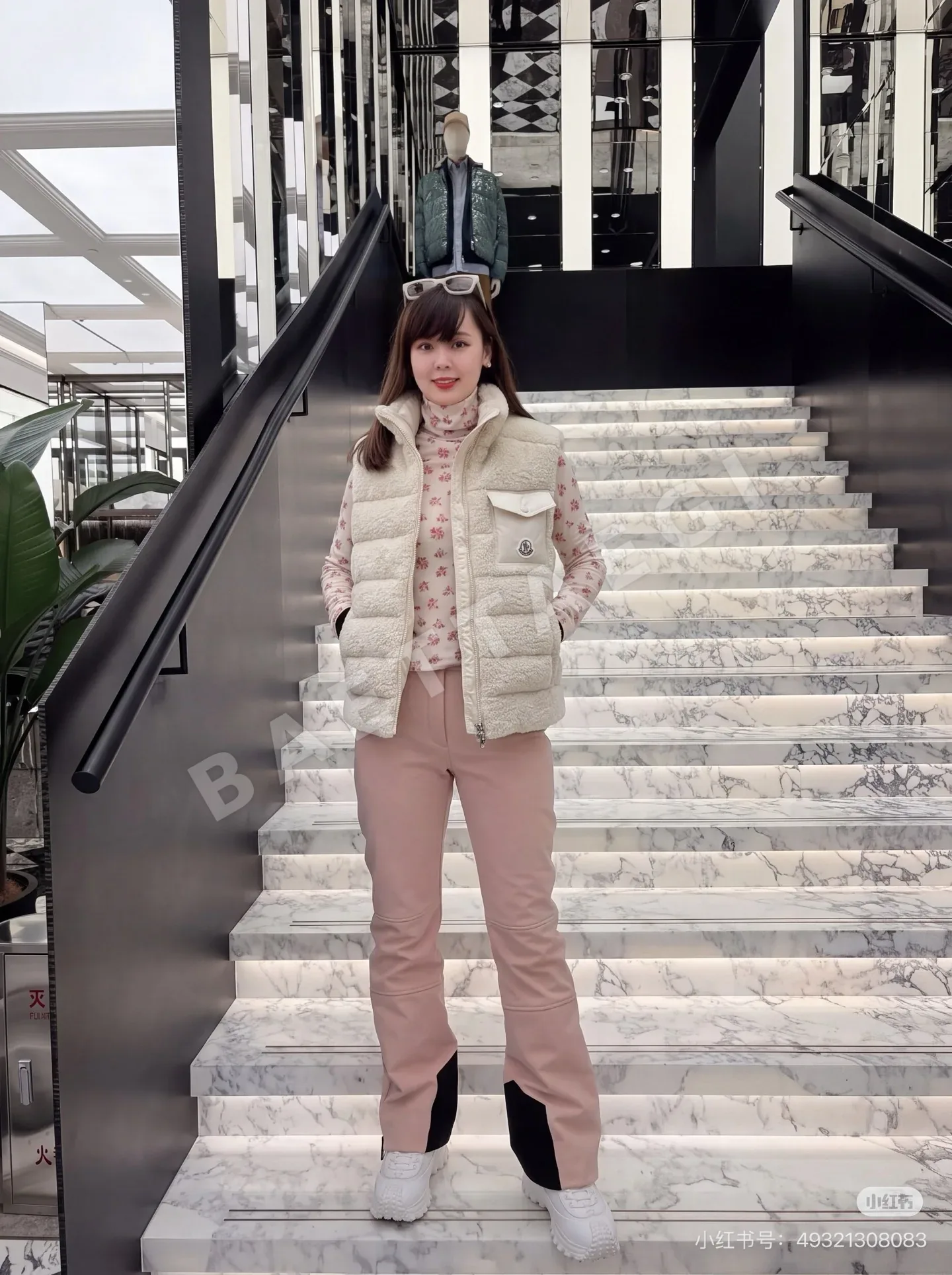 몽클레르 테디 베어 플리스 여성 다운 조끼 상세 이미지 8