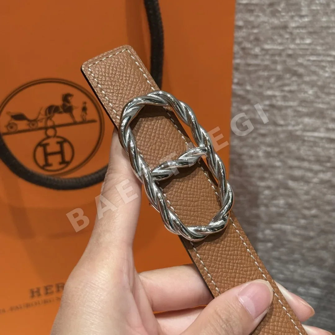 에르메스 마이용 토르소드 양면 가죽 벨트 상세 이미지 6