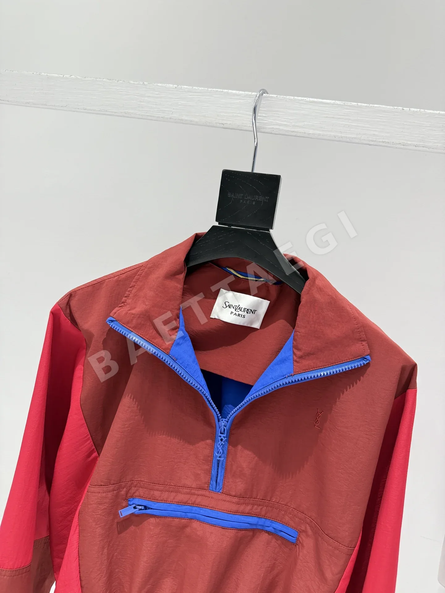 생로랑 스탠드카라 더블포켓 여성 자켓 상세 이미지 3
