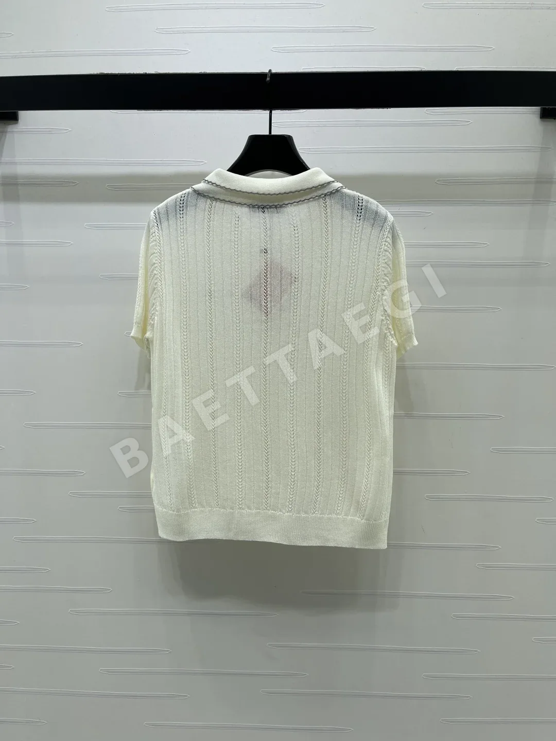 미우미우 카라 반팔 니트 셔츠 상세 이미지 8