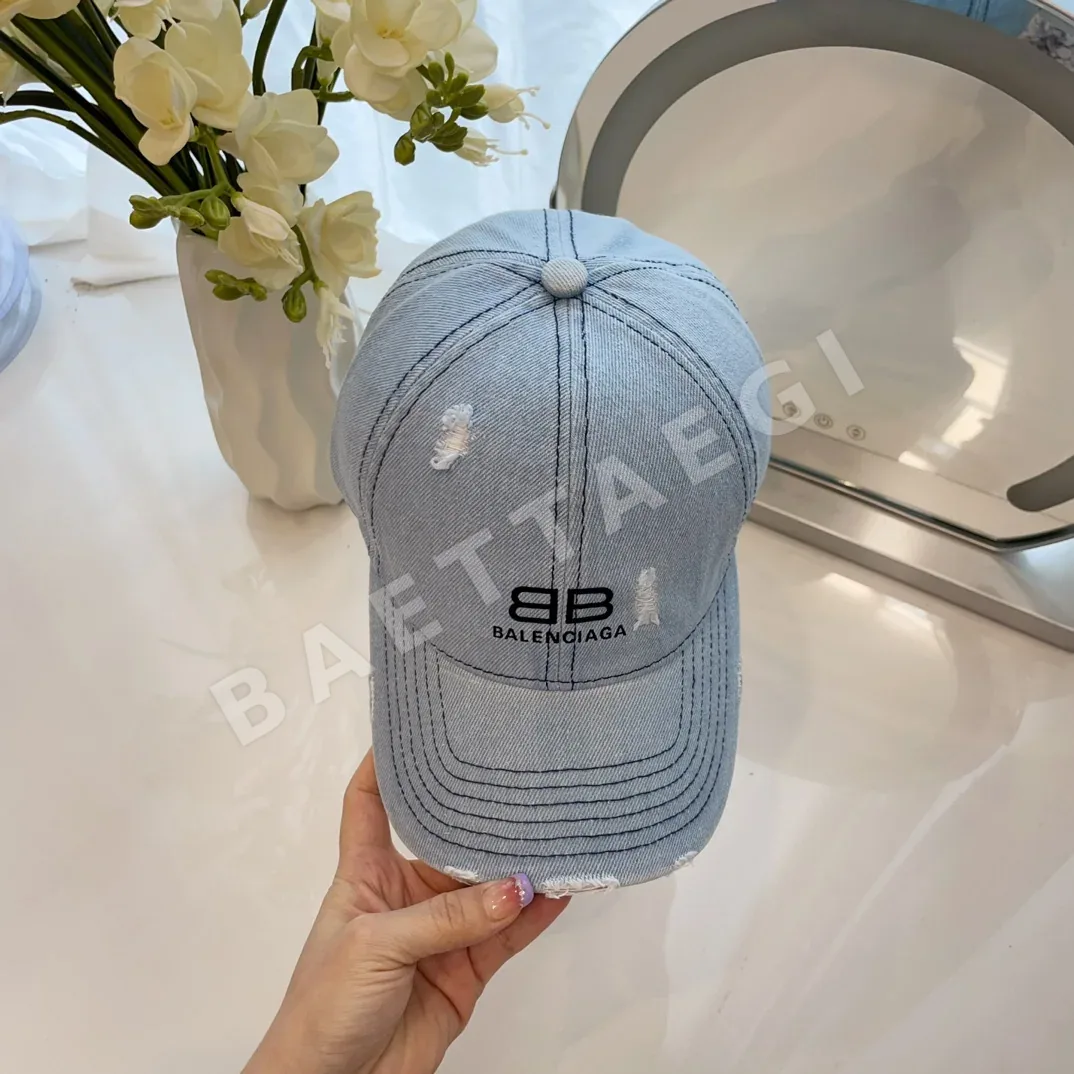 발렌시아가 데님 카우보이 베이스볼 모자 상세 이미지 2