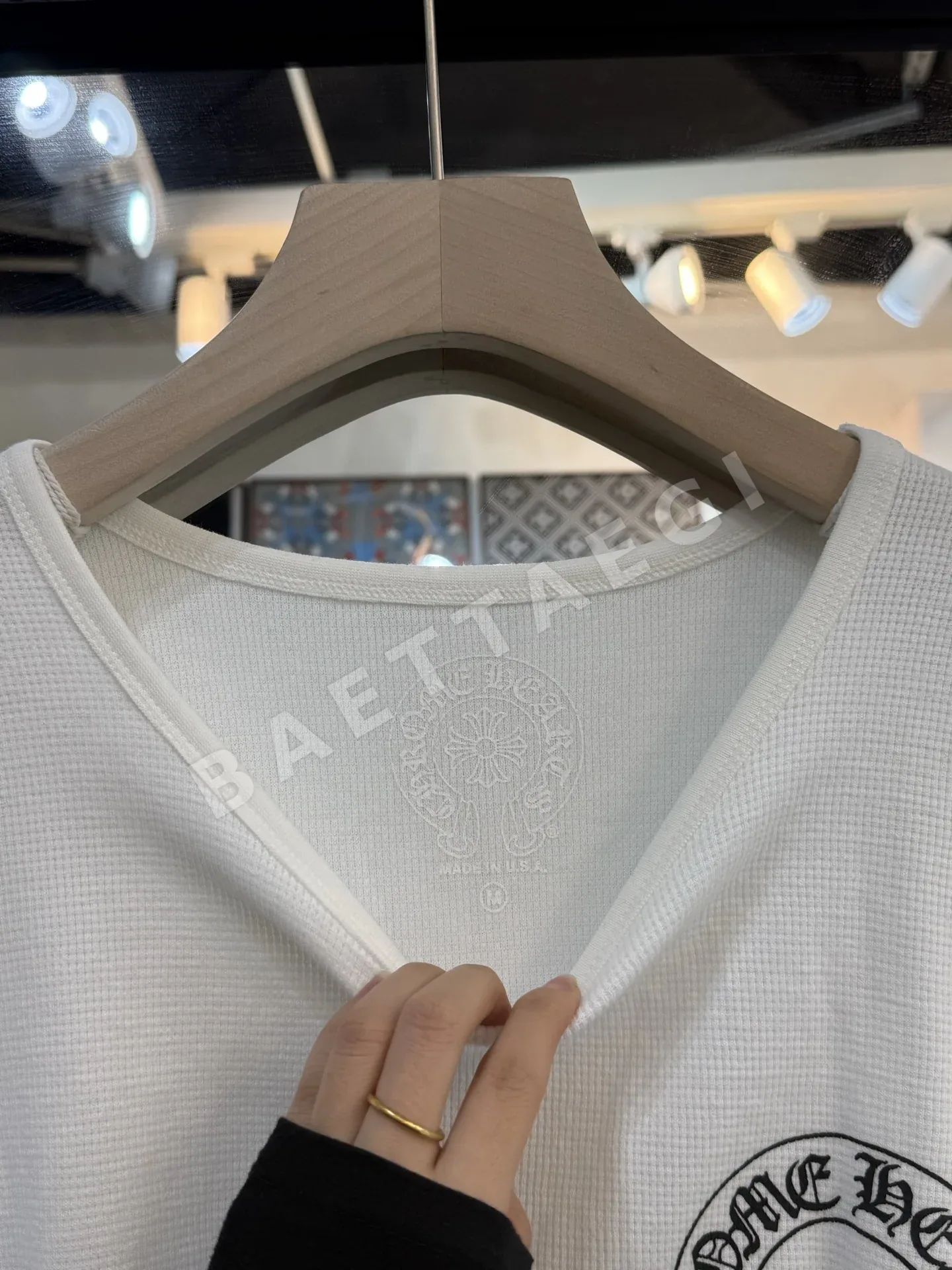크롬하츠 말굽 와플 긴팔 티셔츠 상세 이미지 4