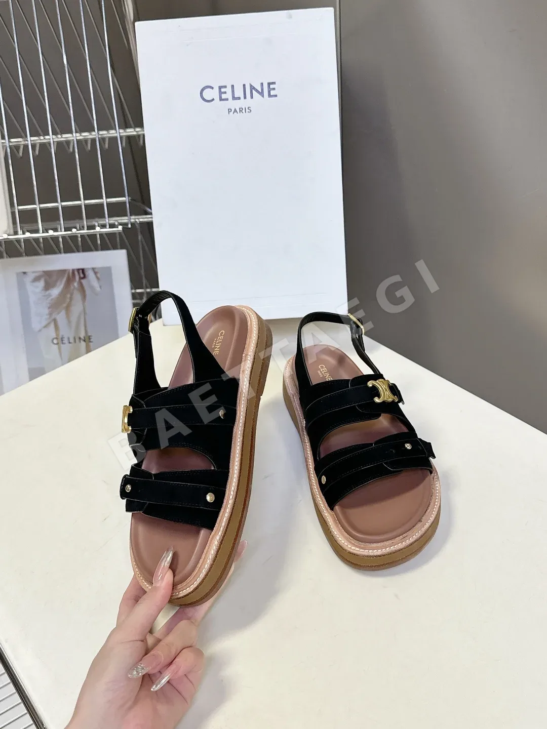 셀린느 빈티지 로마 샌들 상세 이미지 4