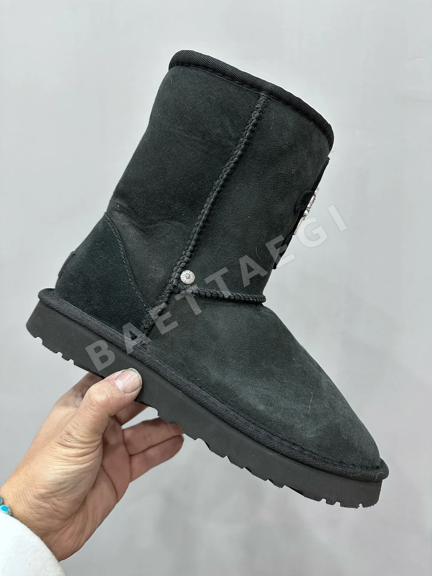 크롬하츠 부츠 블랙 가죽 소드 스타일 상세 이미지 3