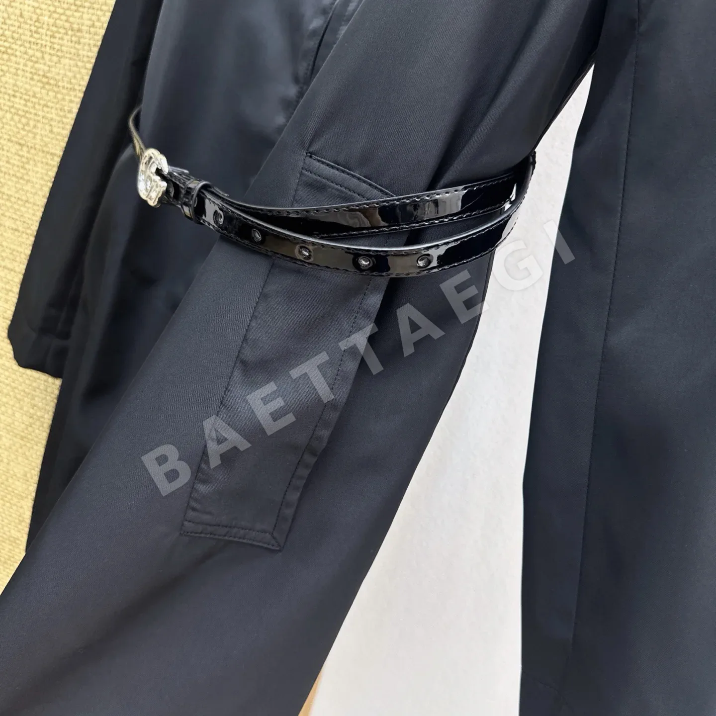 구찌 나일론 A라인 스탠드카라 여성 자켓 상세 이미지 7