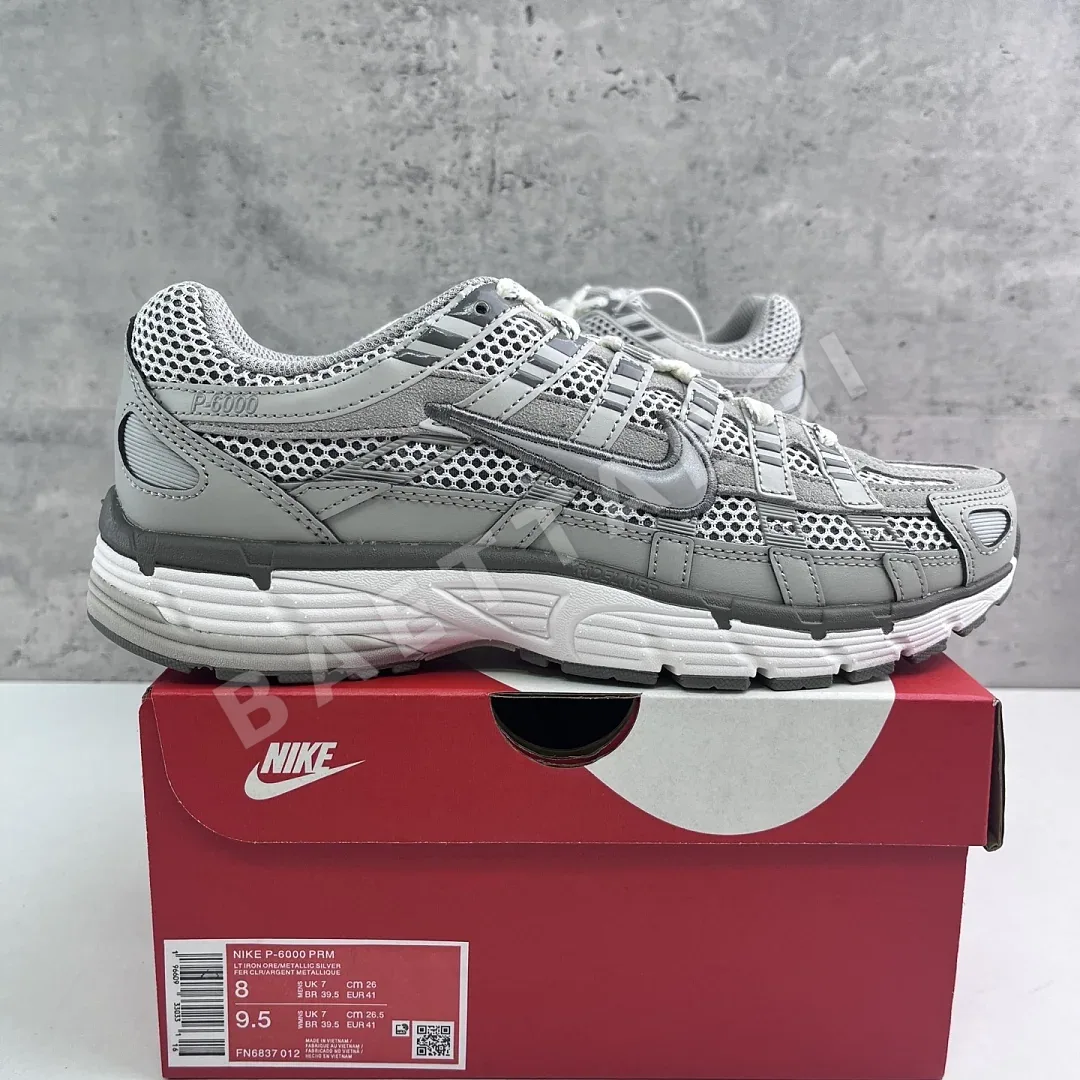 나이키 [CS] P 6000 그레이 화이트 FN6837-012 201526 Nike P-6000 Light Iron Ore