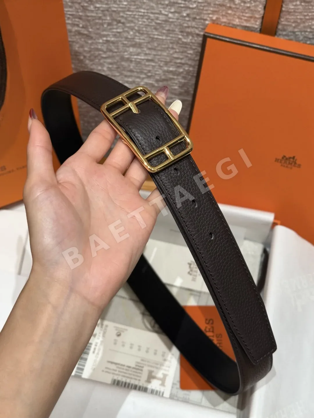 에르메스 케이프 코드 32 리버시블 벨트 상세 이미지 3