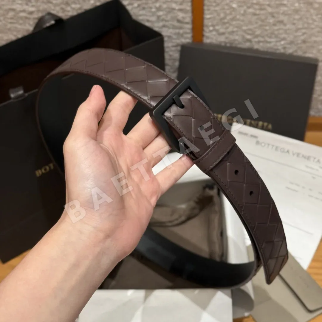 보테가베네타 인트레차토 우븐 소가죽 벨트 상세 이미지 4