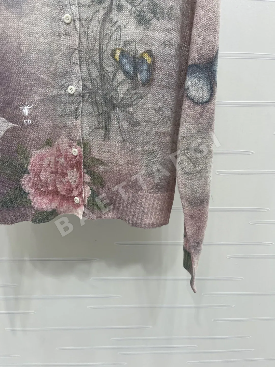 디올 나비 무늬 니트 가디건 상세 이미지 6