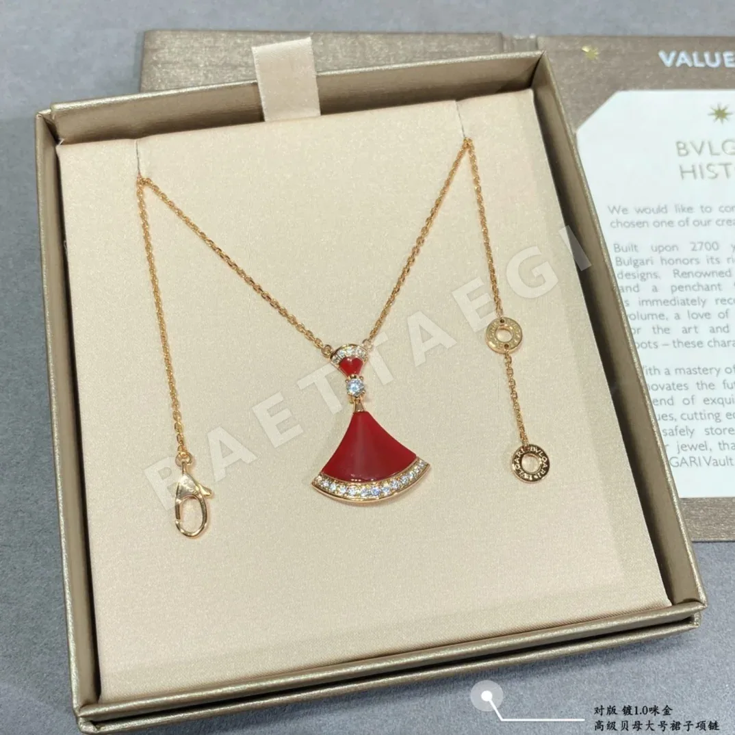 불가리 자개 대부채형 목걸이 상세 이미지 6