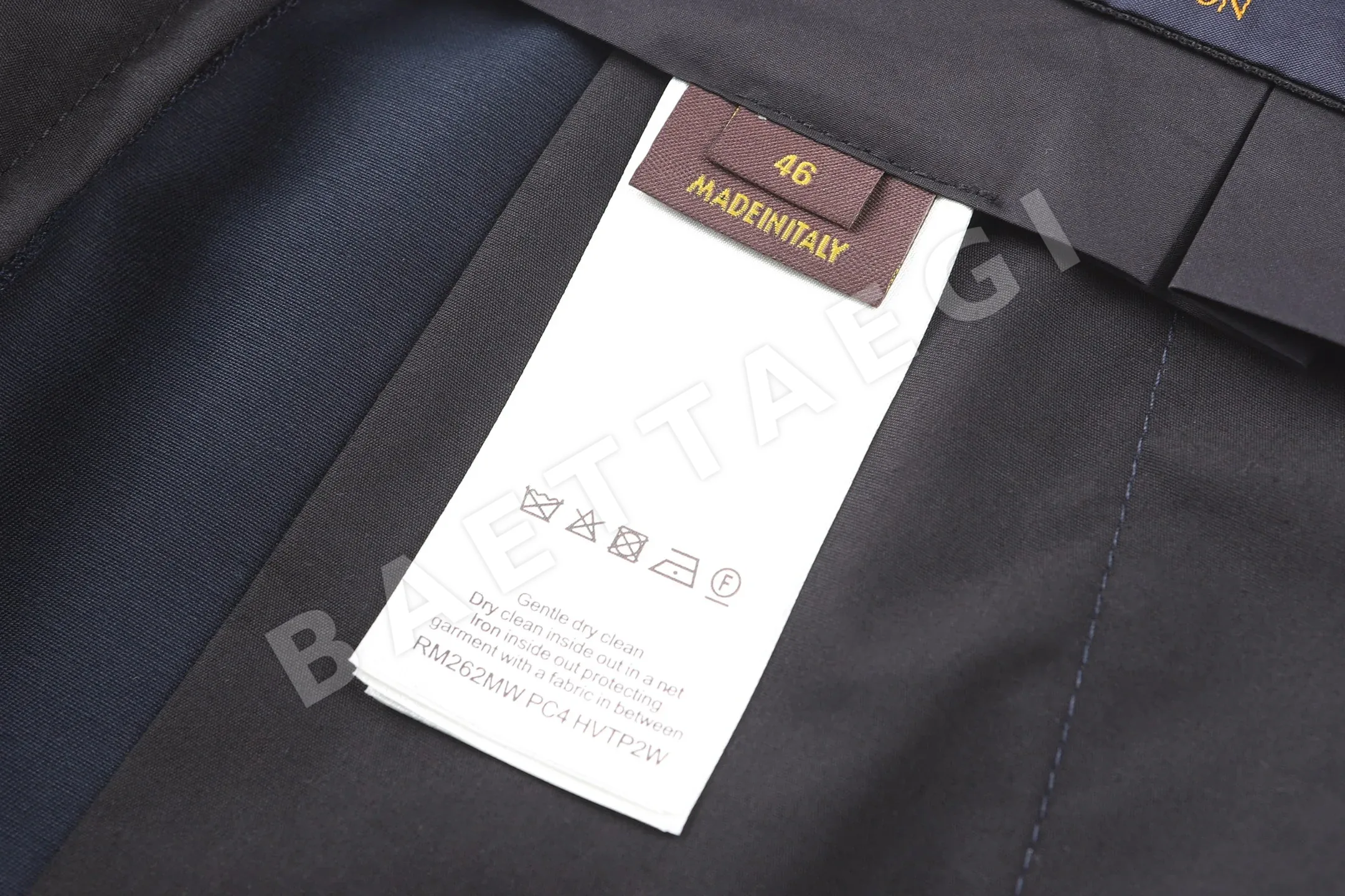 루이비통 가죽 로고 실크 코튼 캐주얼 바지 상세 이미지 12