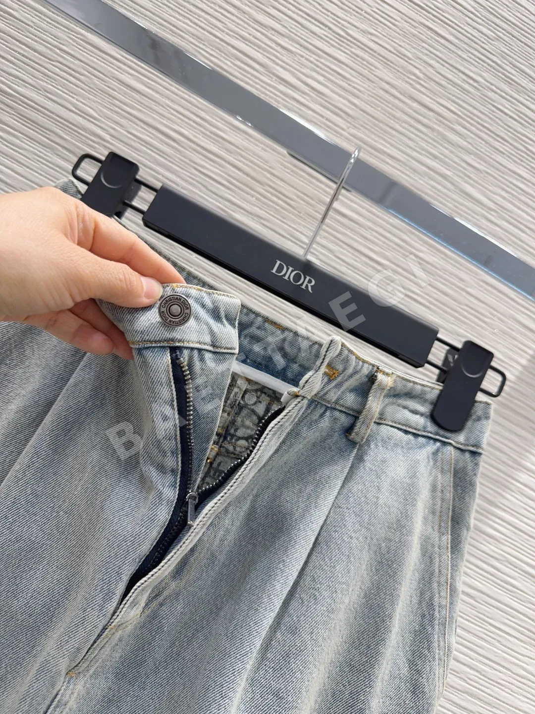 디올 발효 워시 데님 여성 스커트 상세 이미지 4