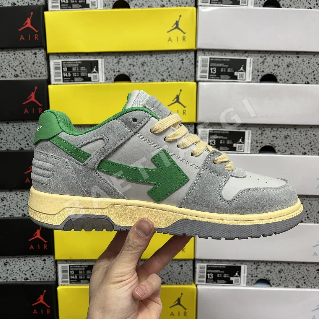 오프화이트 아웃 오브 오피스 OOO 로우 탑스 202400 Off White Out Of Office OOO Low Tops Light Grey 상세 이미지 2