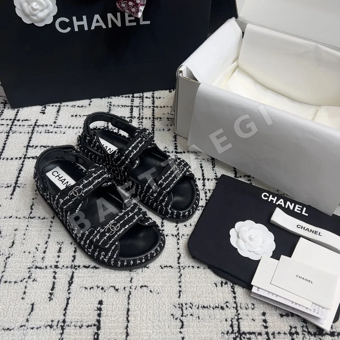 샤넬 더블 C 벨크로 비치 슈즈 신발 상세 이미지 5