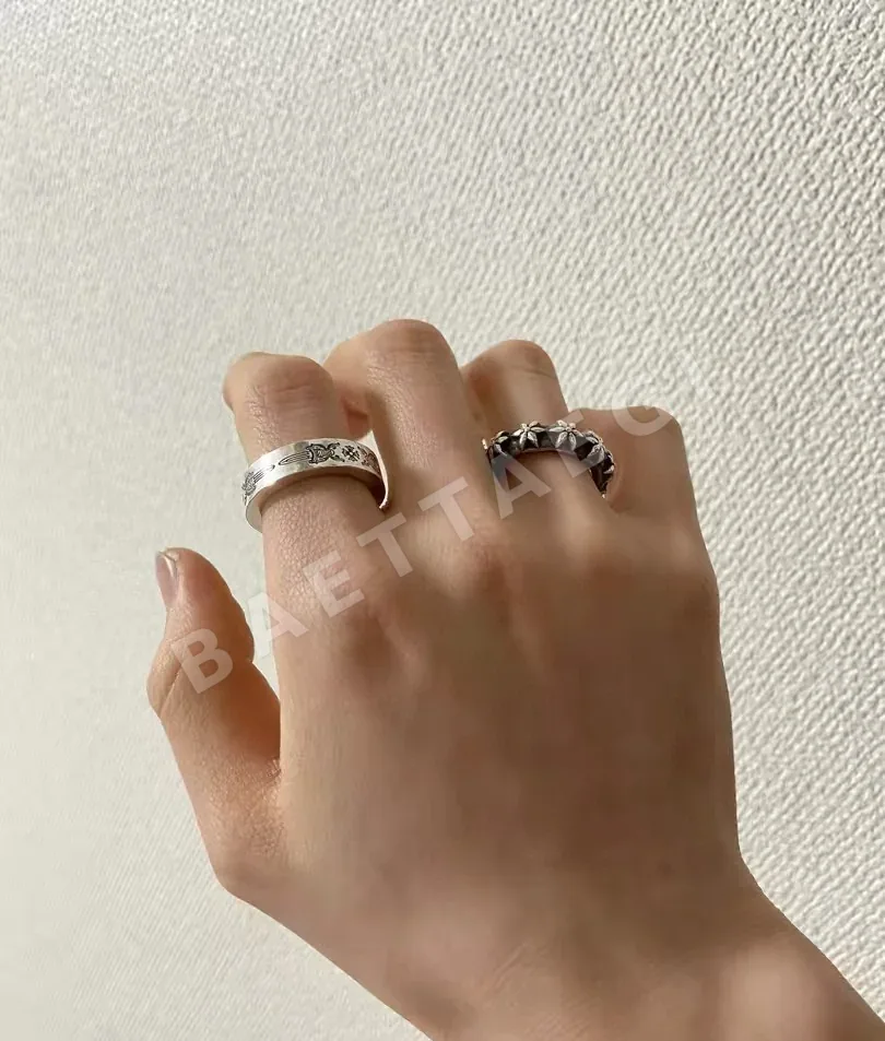 크롬하츠 925 스털링 실버 육각별 반지 상세 이미지 4